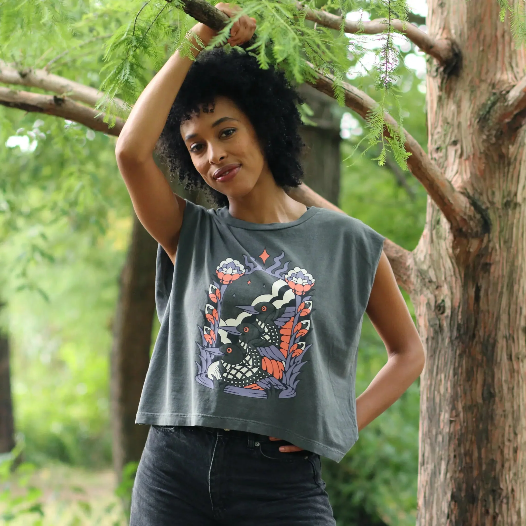 Cosmic Loons Boxy Muscle Tank - Image 3